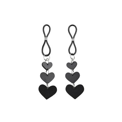 Sex & Mischief Black Heart Nipple Ties