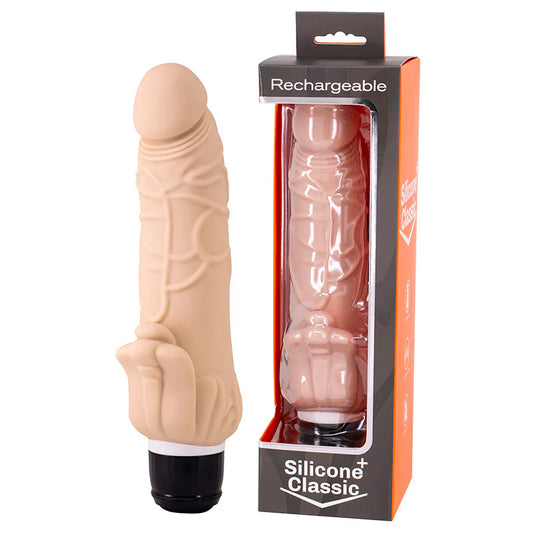 Seven Creations Silicone Classic Clitoral Rechargeable Vibrator Flesh