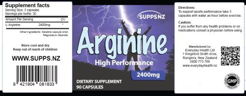 Arginine High Performance 90 Caps