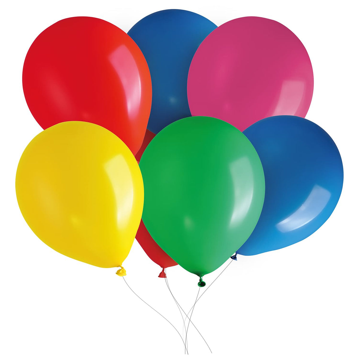 Assorted colourful latex party balloons