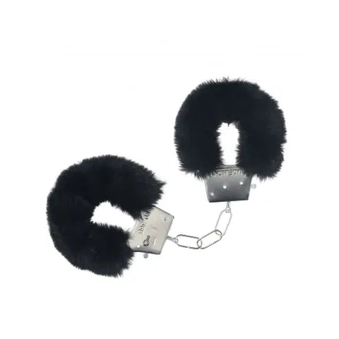 OUCH! Classic Furry Handcuffs - Pink, Black, White