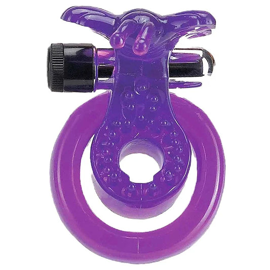 Butterfly Cock & Ball Harness With Bullet Vibrator
