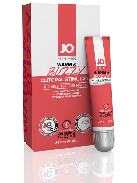 JO® Buzzy water-based clitoral stimulant (warming & buzzing) 10mL