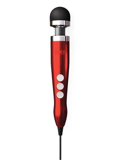 Doxy Number 3 die cast wand massager in red