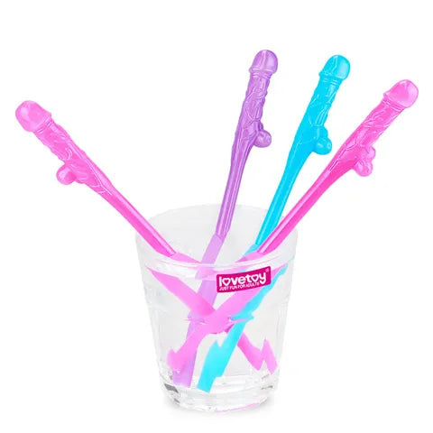 Jokes & Parties Coloured Original Willy Straws