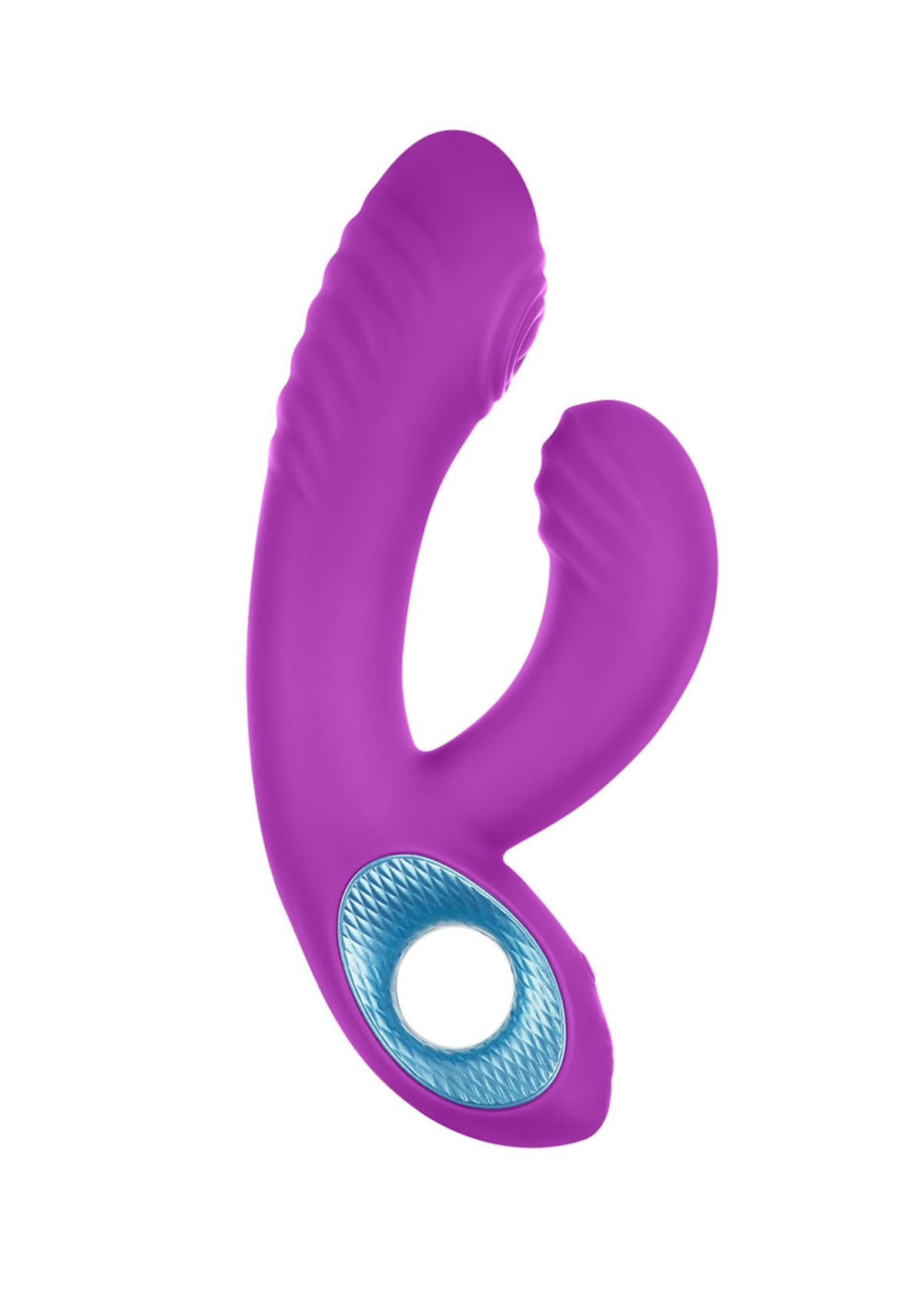 FemmeFunn Cora purple thumping rabbit vibrator with retail packaging