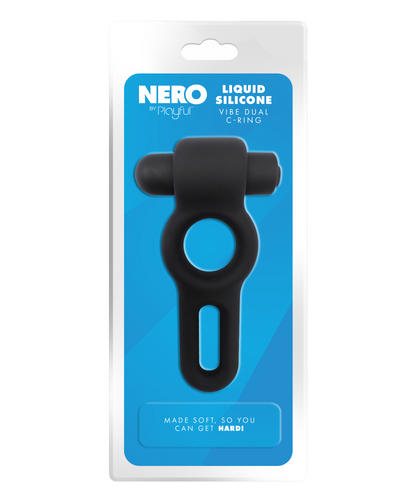 Nero Liquid Silicone Vibe Dual C-Ring