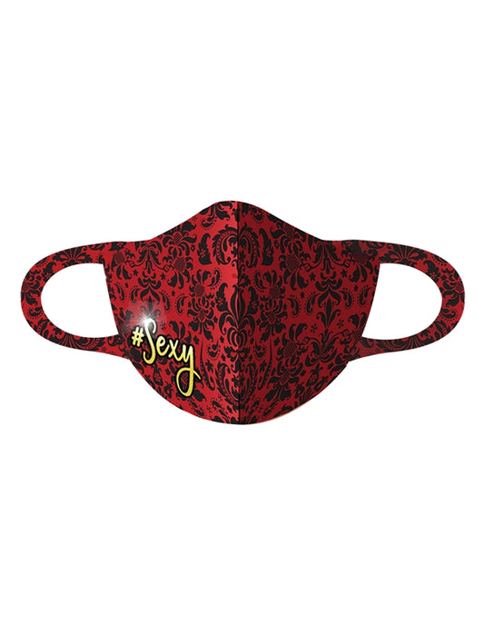 Black and pink hashtag Sexy novelty face mask