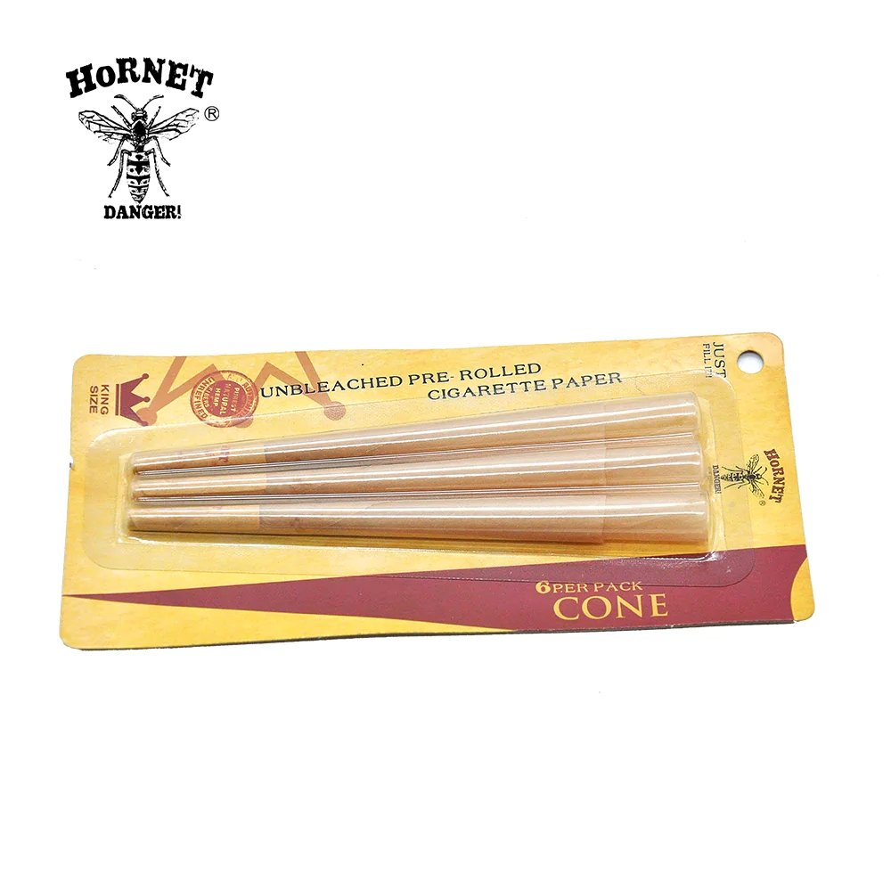 Hornet Natural Pre-Rolled Cones King Size 6pks