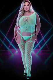 Lapdance Glow In The Dark Bodystocking Queen Size