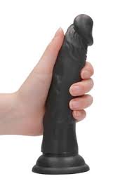 RealRock 7" Black Dildo