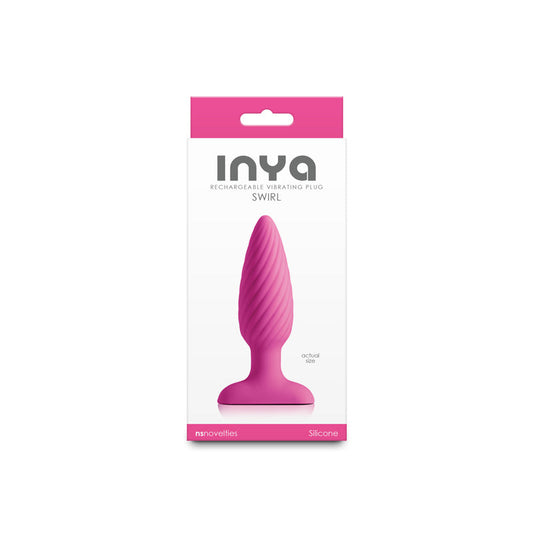 INYA Swirl pink silicone vibrating plug official product photo