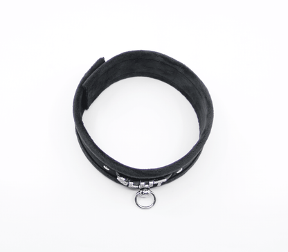 Love In Leather Diamante Collar