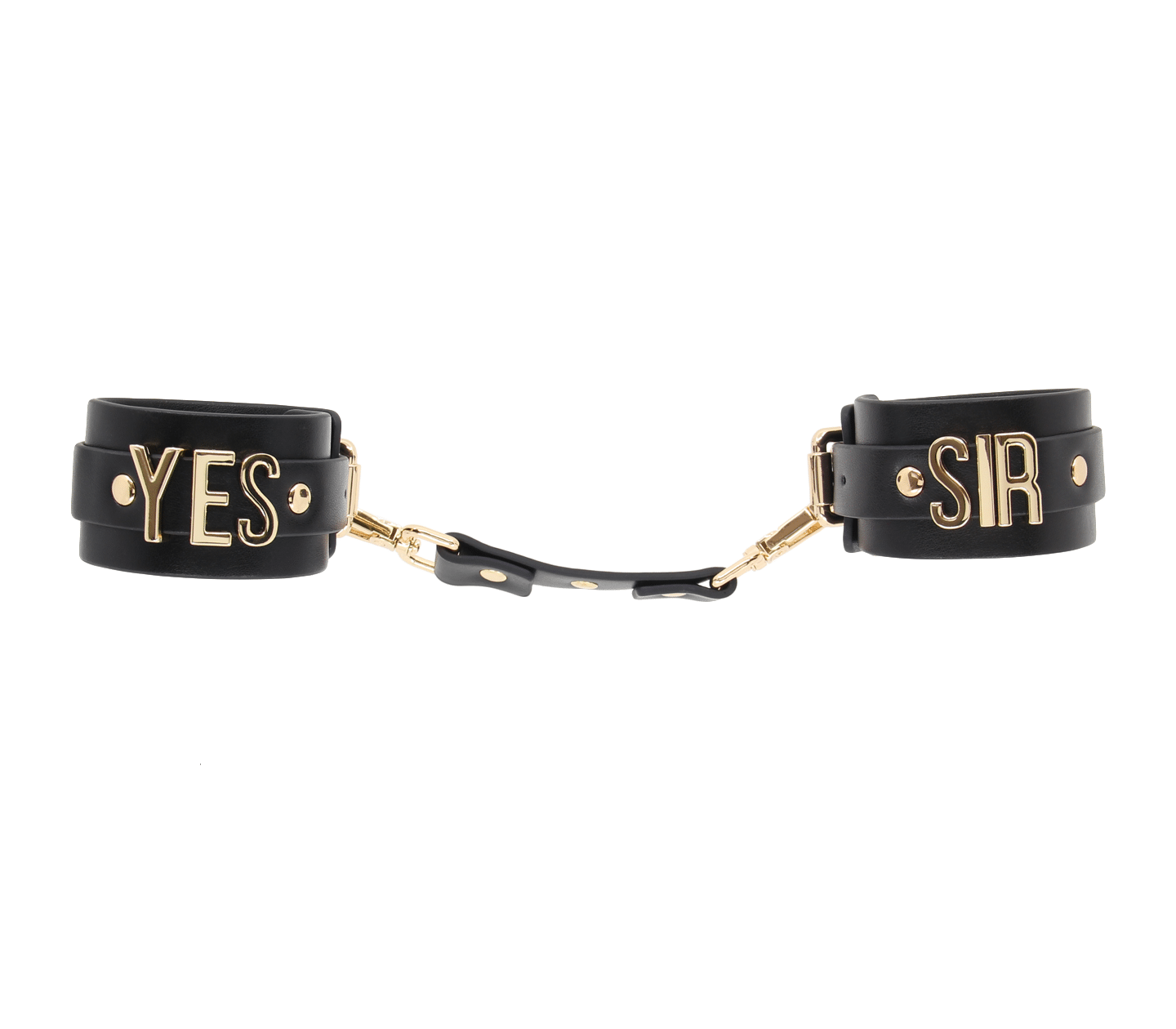 Love In Leather "YES SIR" Cuffs