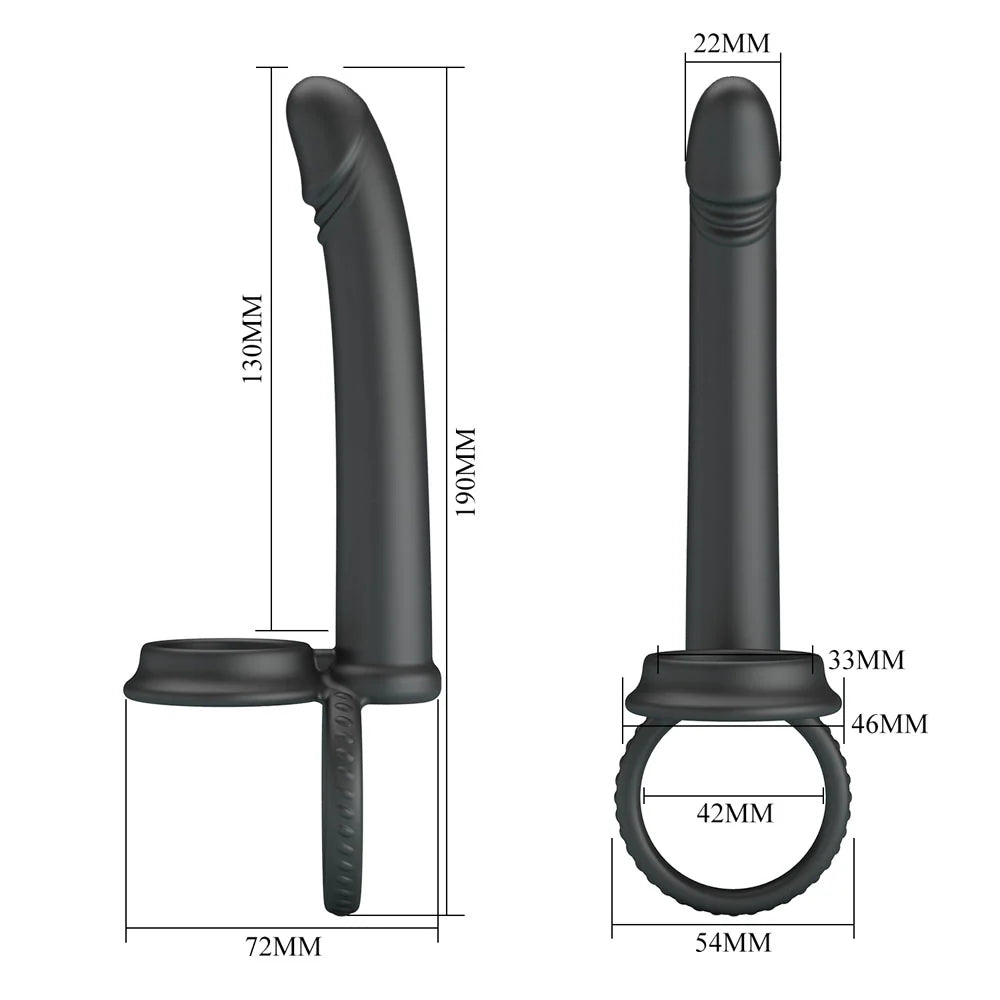 Party Up MARTIN Double Penetrator Cock and Ball Rings