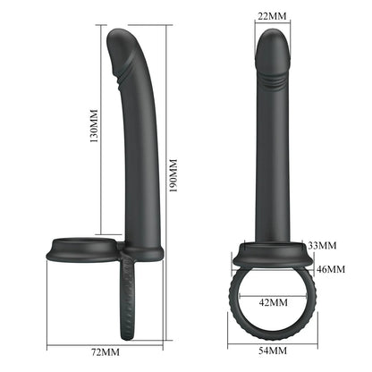 Party Up MARTIN Double Penetrator Cock and Ball Rings