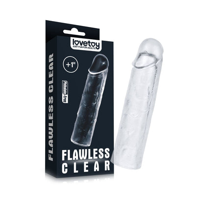 Lovetoy Flawless Clear Penis Sleeve – 1 Inch Extender