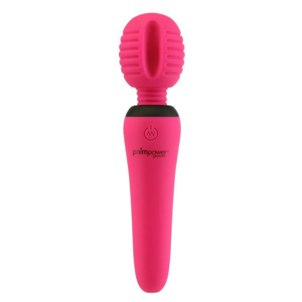 PalmPower Groove mini rechargeable wand vibrator front view