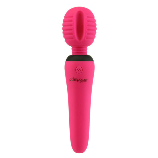 PalmPower Groove mini rechargeable wand vibrator front view