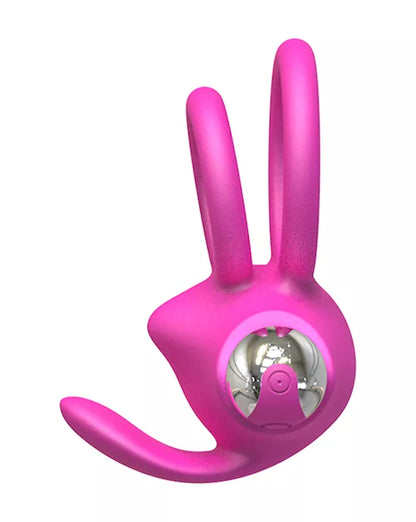 Amore Pillow Talk Vibrating Cock Ring - Pink/Purple