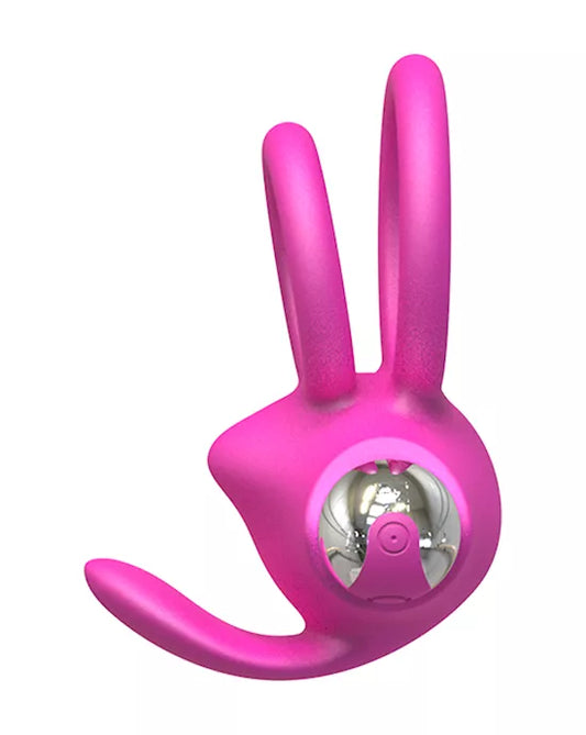 Amore Pillow Talk Vibrating Cock Ring - Pink/Purple