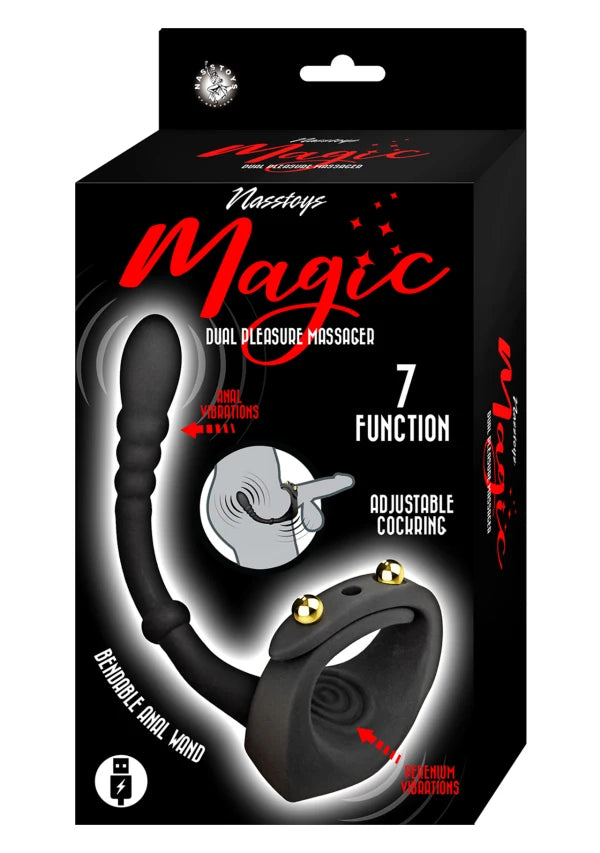Magic Dual Pleasure Massager – Black 🖤🔥