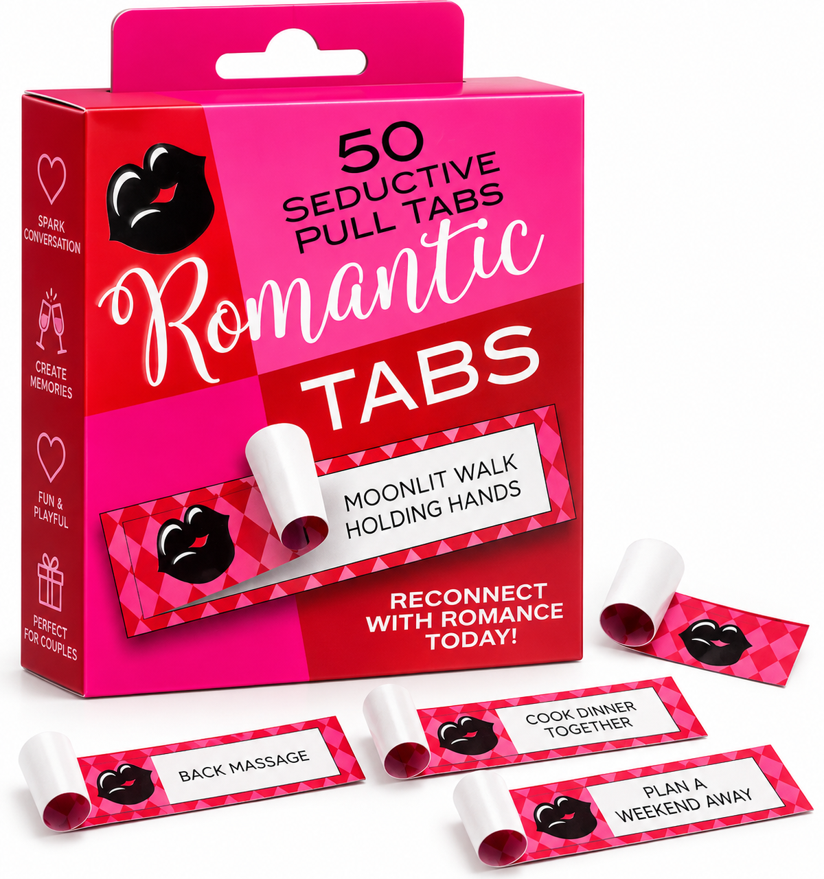 Romantic Tabs 50 seductive pull tabs couples novelty gift