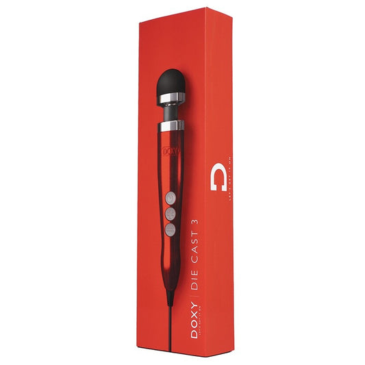 Doxy Number 3 red die cast wand massager
