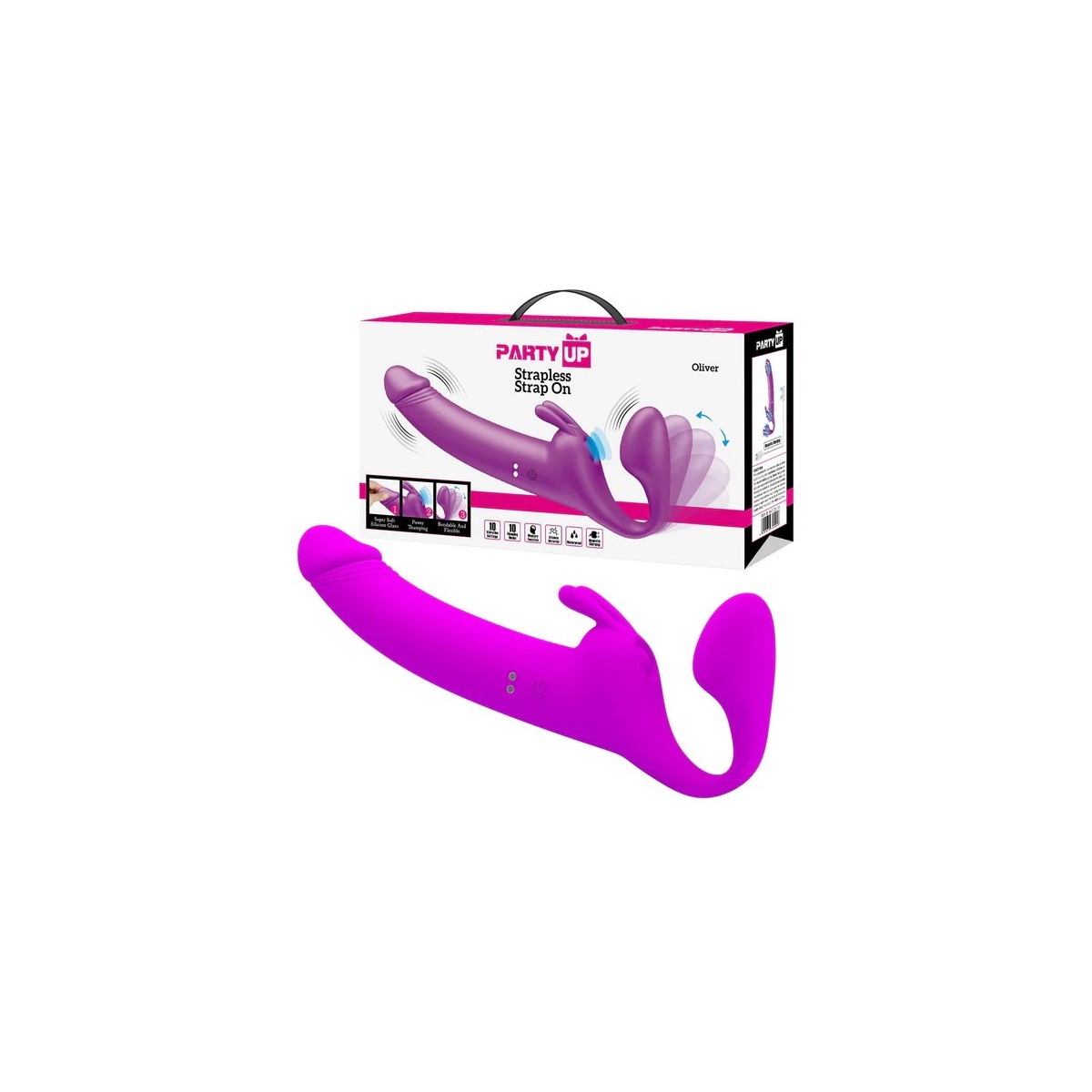 Party Up Strapless Strap-On - Oliver