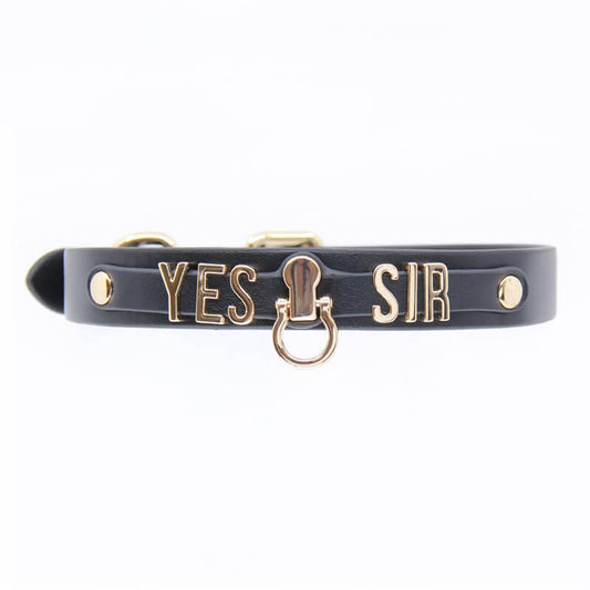 Love In Leather "Yes Sir" Collar