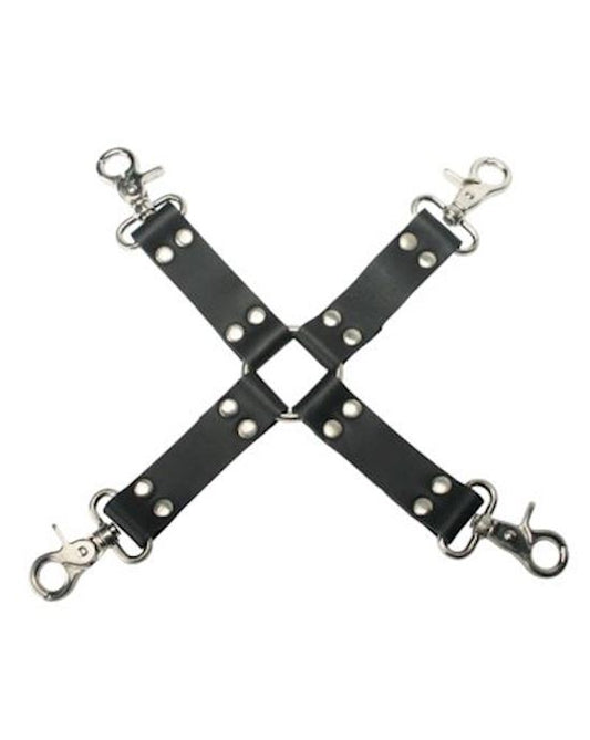 STRICT LEATHER HOG-TIE - BLACK