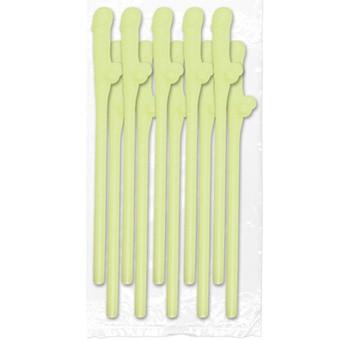 Glow in the Dark Dick Drinking Straws 10pk