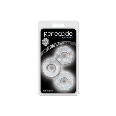 Renegade Chubbies Cock Rings. Blue