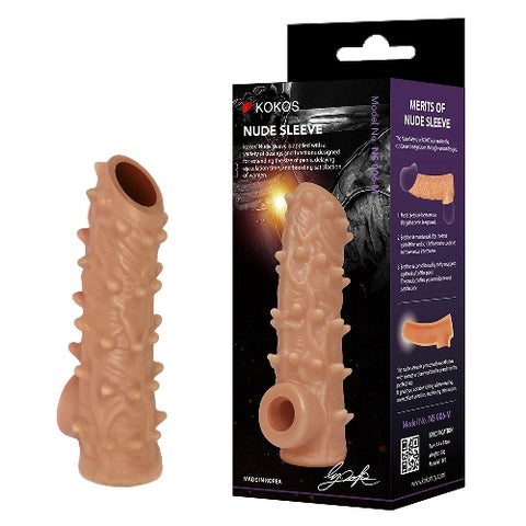 Kokos Nude Sleeve 6 – Flesh Penis Extension Sleeve
