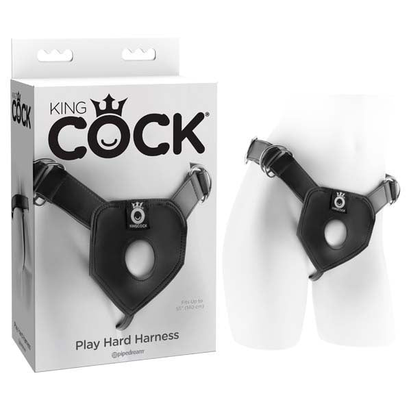 KING COCK PLAY HARD HARNESS - BLACK