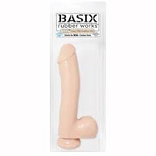 Basix 10’’ Dong with Suction Cup: LIGHT BLUE AVAILABLE Dildos
