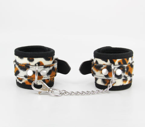 Love in Leather Animal Print cuffs