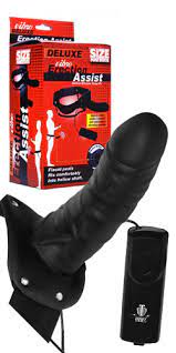 Deluxe Vibro Erection Assist Hollow Silicone Strap-On