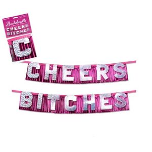Cheers Bitches Banner Bachelorette Party Decoration