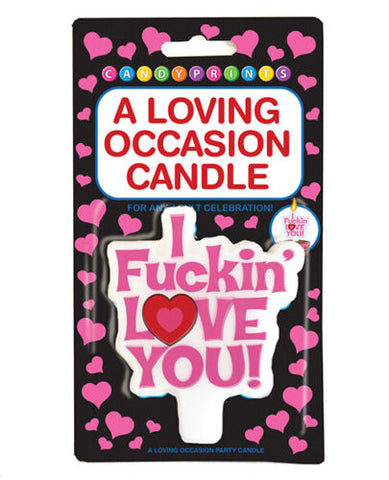 "I Fucking Love You" Candle